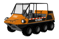 中小型水陸兩棲救援車(chē)（8×8，64KW，原地轉(zhuǎn)向）